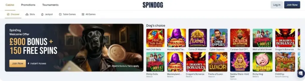 Spindog withdrawal terms review UK